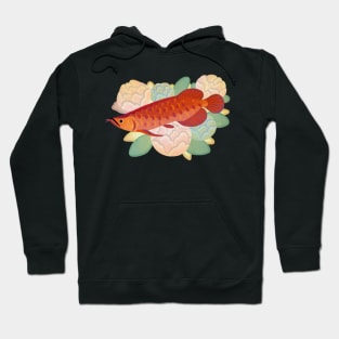 Arowana and peony3 Hoodie